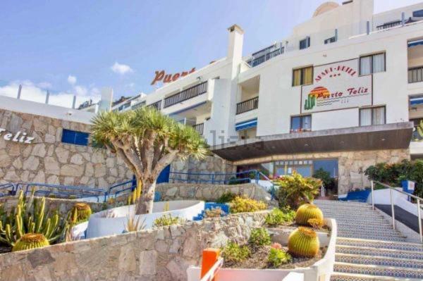 Lovely Apartment Seaview In Puerto Rico With Heated Swimming Pool, Free Wi-Fi And Free Private Parking Exteriör bild